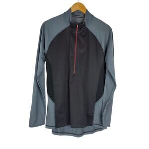 Smartwool PhD Lightweight Wind 1/2 Zip Pullover Merino Wool Mens M Long Sleeve